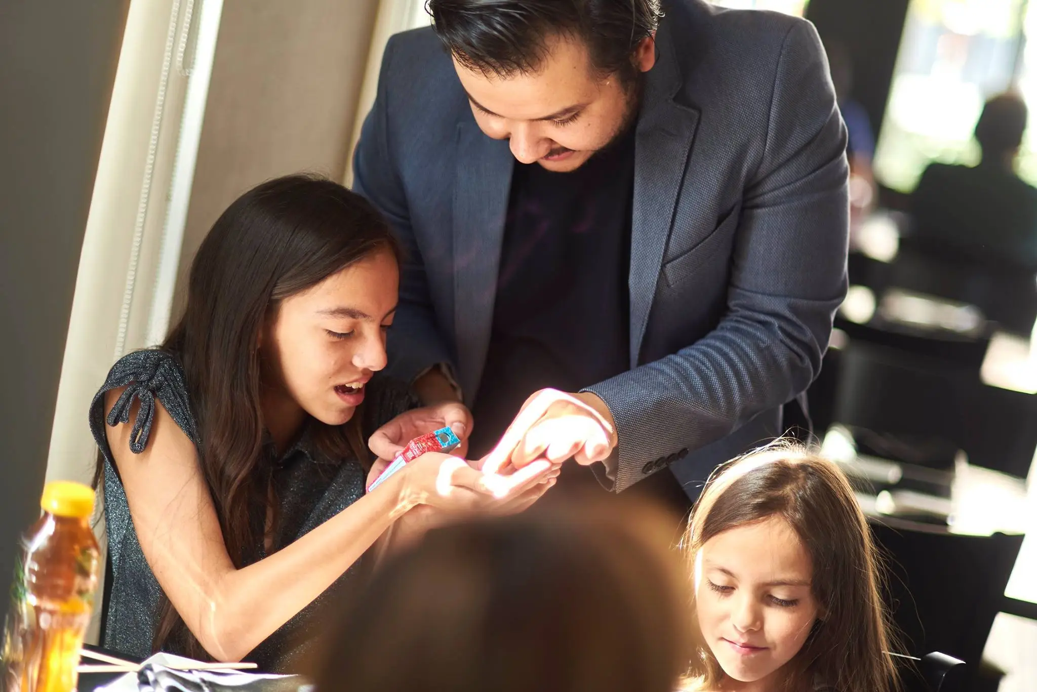 Mago en show con público